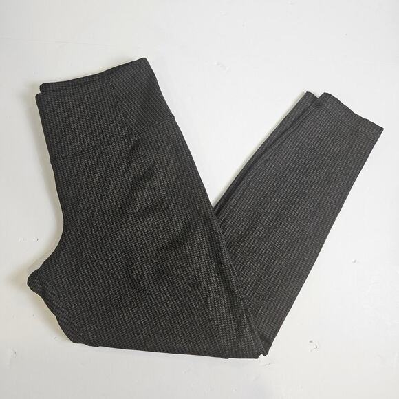 Athleta Delancy Houndstooth Tight Small Petite Black Brown - Picture 1 of 8